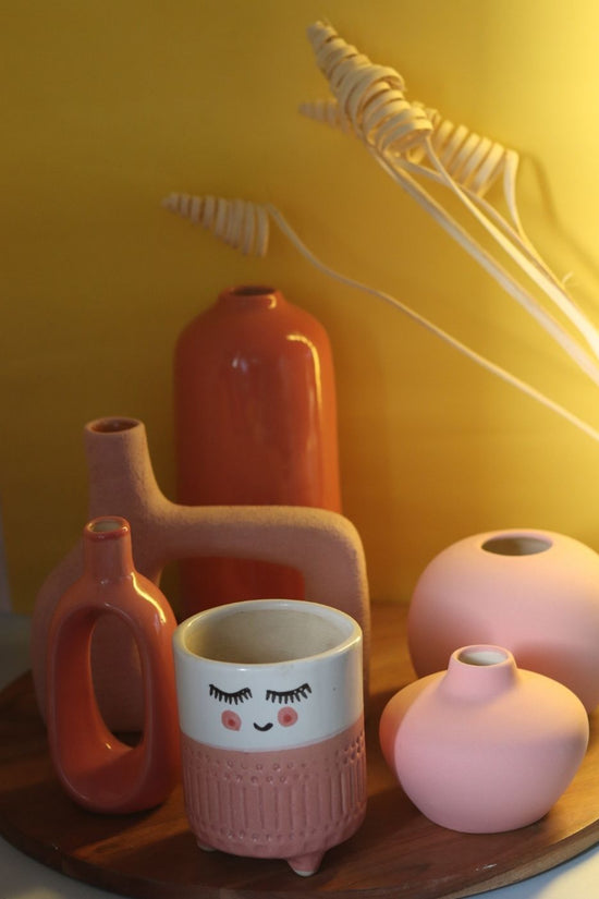 Set of 6 Pretty Pink Combo (for the price of 5) made by ceramic