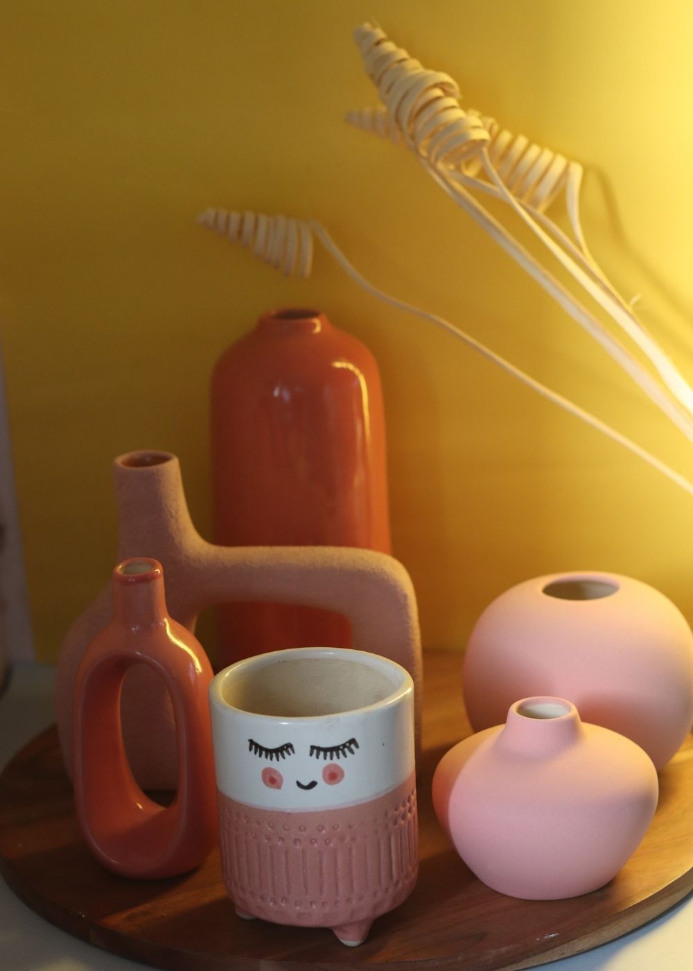 Set of 6 Pretty Pink Combo (for the price of 5) made by ceramic