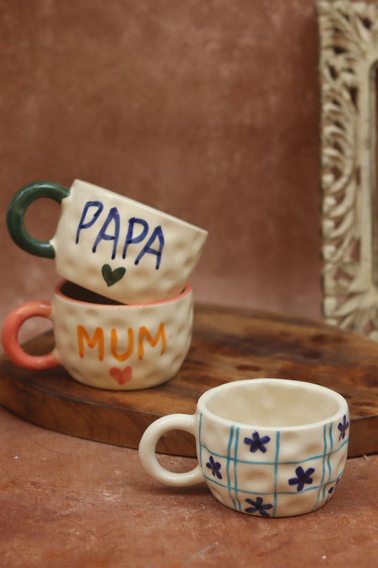 Set of 3 - Sweet Sip Mugs combo made by ceramic