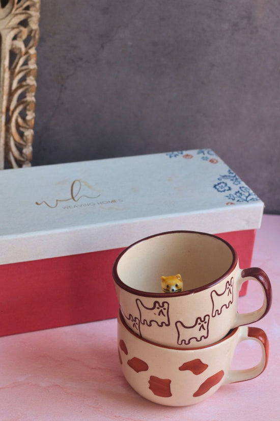 handmade Dog & The OG Cat mug in a Gift Box