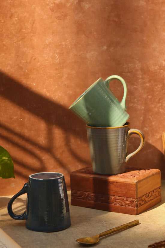 Set of 3 - Essential Coffee Mug handmade in India