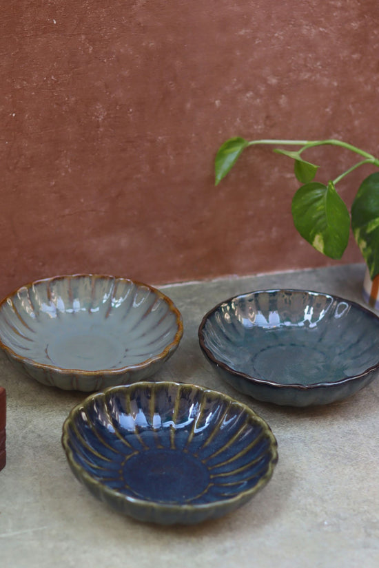 Set of 3 - Blossom Bowls combo made by ceramic