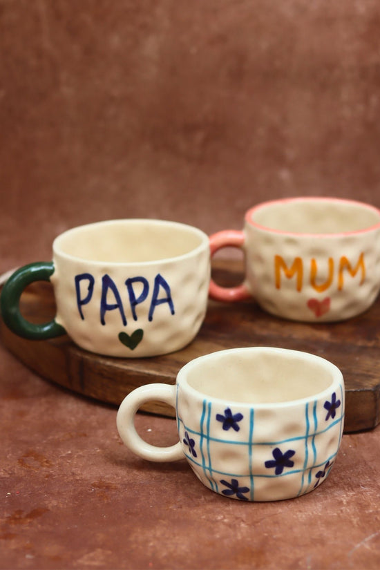 Set of 3 - Sweet Sip Mugs combo handmade in India