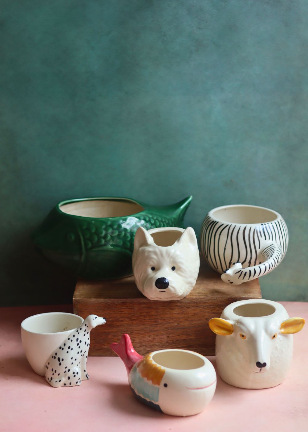 handmade Set of 6 Pinteresty Planters (for the price of 5)