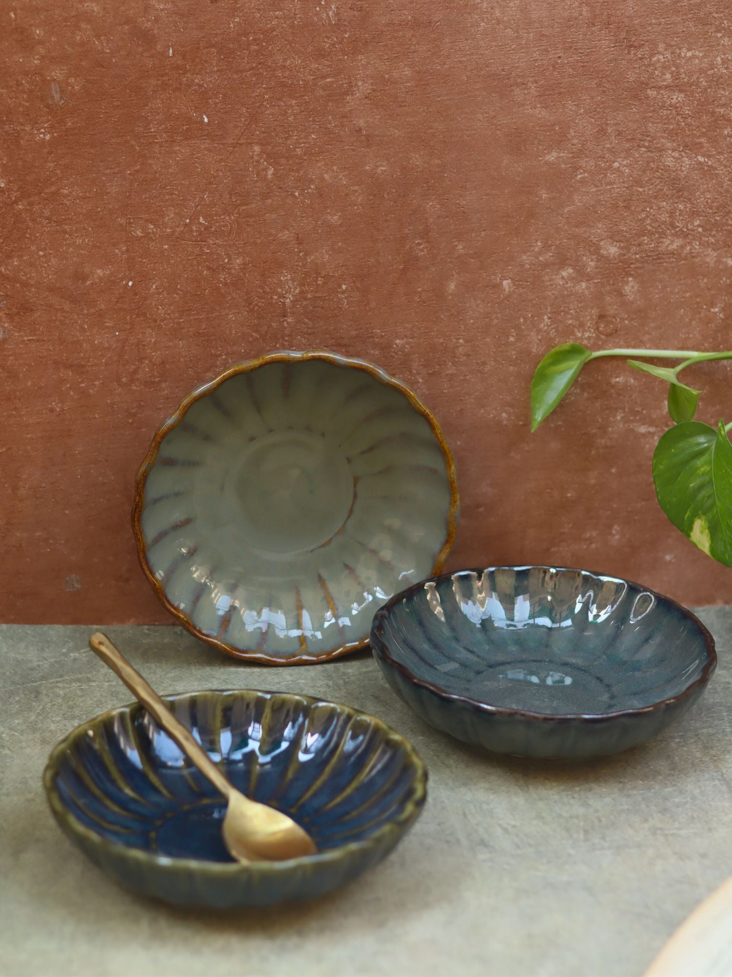 Set of 3 - Blossom Bowls combo handmade in India