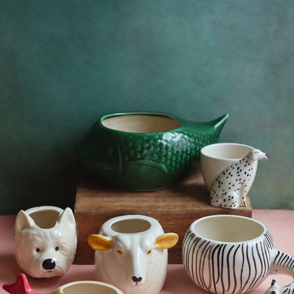 Set of 6 Pinteresty Planters (for the price of 5) made by ceramic