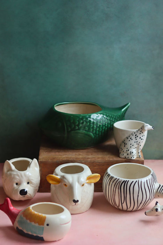 Set of 6 Pinteresty Planters (for the price of 5) made by ceramic