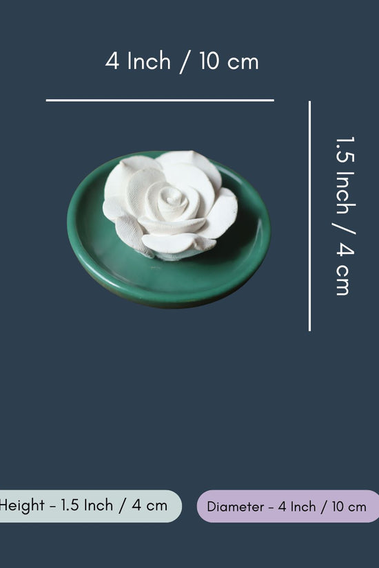 Bottle Green Floral Diffuser