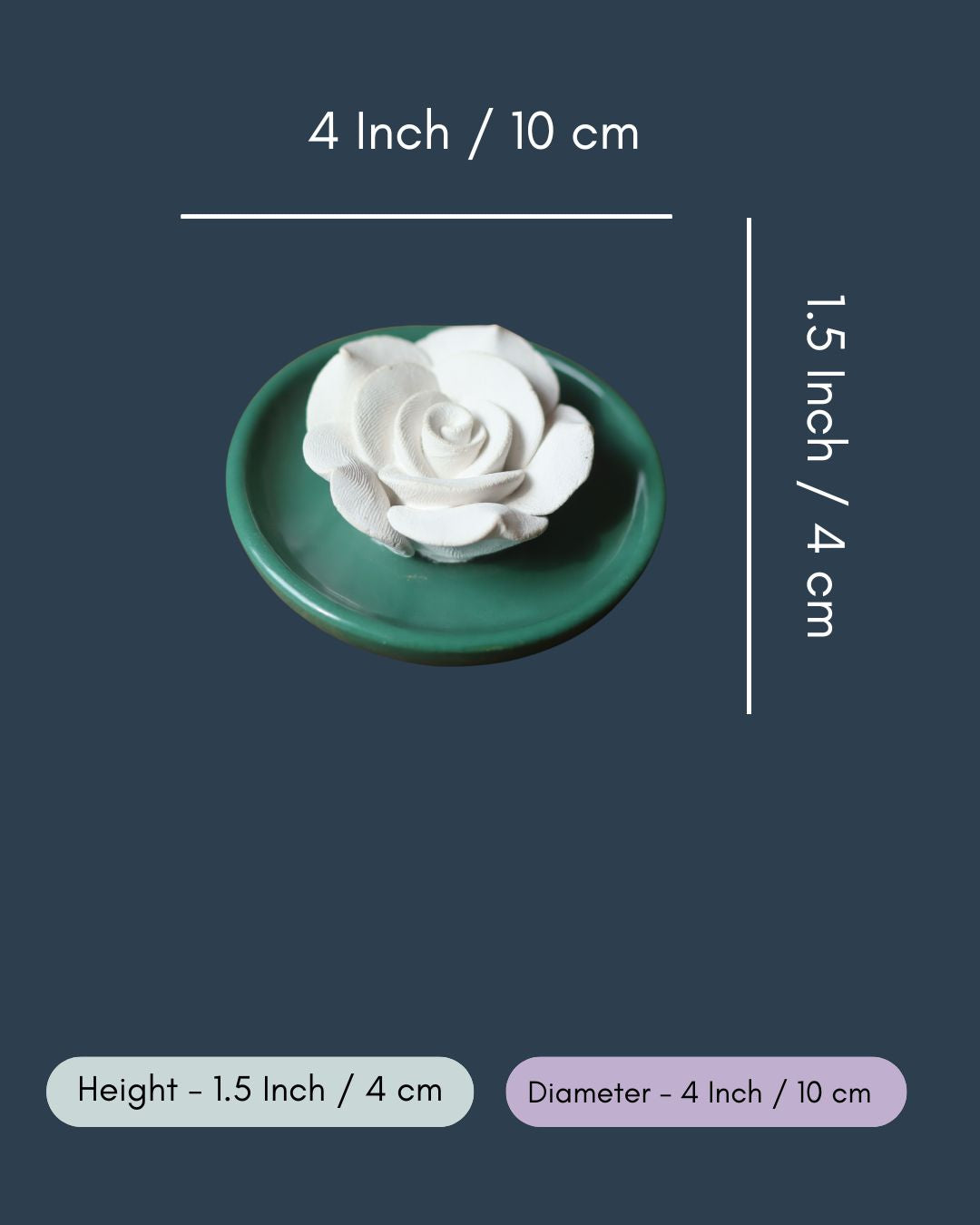 Bottle Green Floral Diffuser