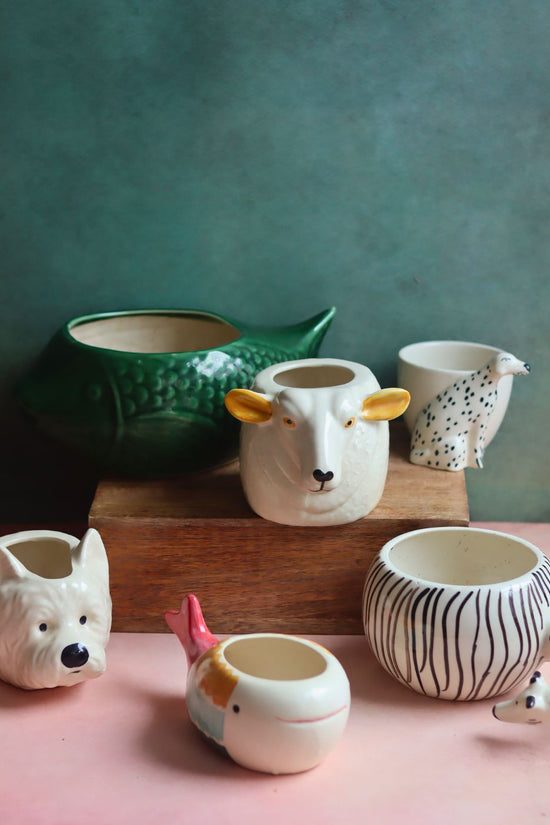 Set of 6 Pinteresty Planters (for the price of 5) handmade in India