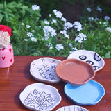 Handmade Set of 6 Mealtime Handmade dessert plate (for the price of 5)