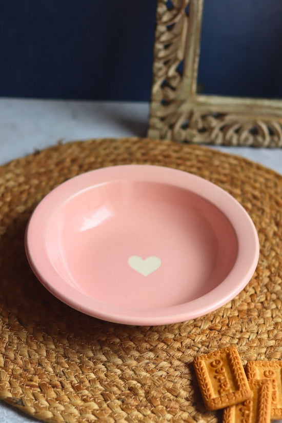 Handmade Heart Pasta Plate