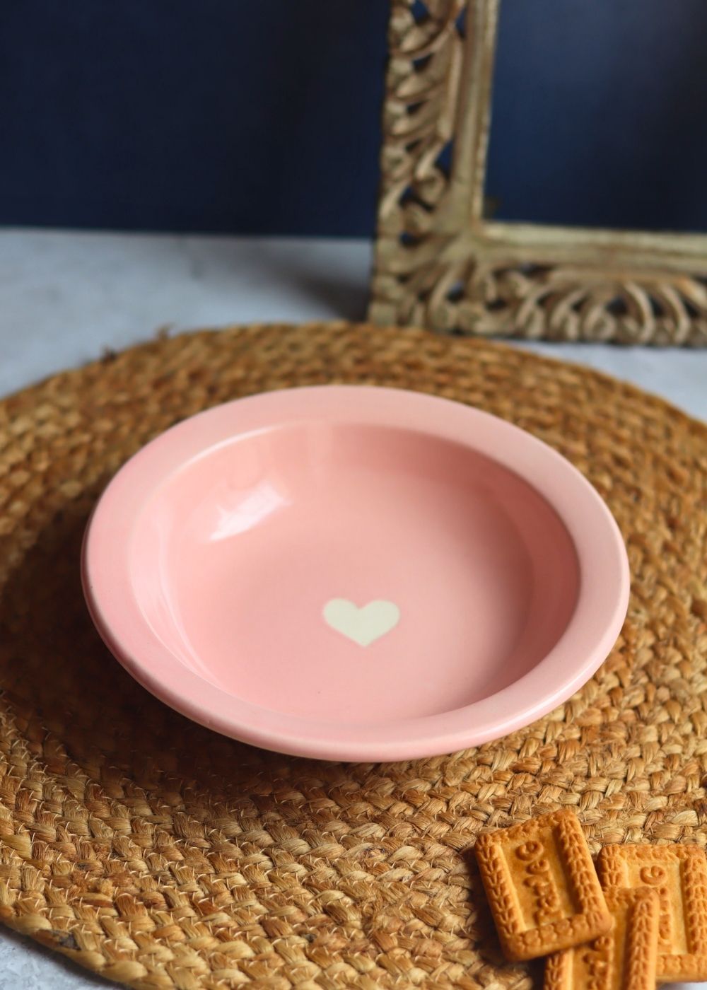 Handmade Heart Pasta Plate
