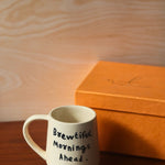 brewtiful morning mug with a gift box