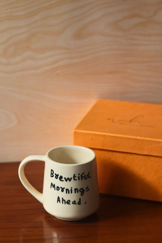 brewtiful morning mug with a gift box