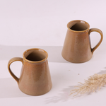 Handmade ceramic brown coffee mug 