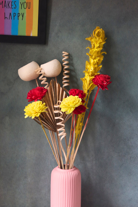 Assorted sunshine dried flower bouquet