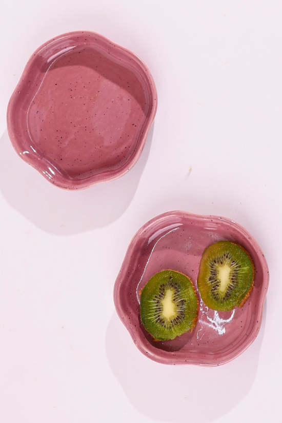 Ceramic dessert plates