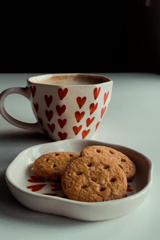 Heart Mug & All Heart Dessert Plate