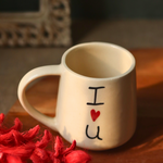 Drinkware ceramic coffee mug quoted I heart you 