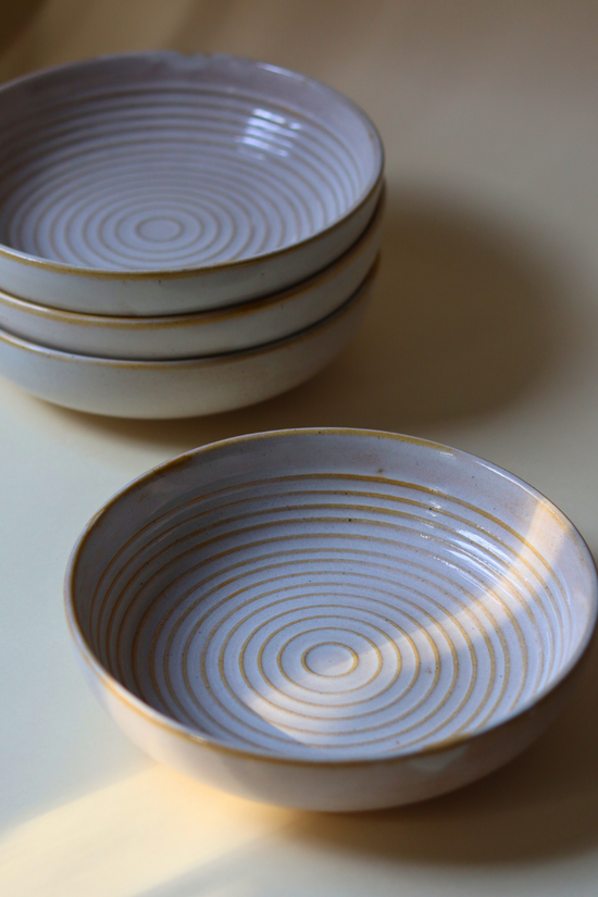White bowls handmade 