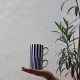 thick & Thin stripes tea cup set of two