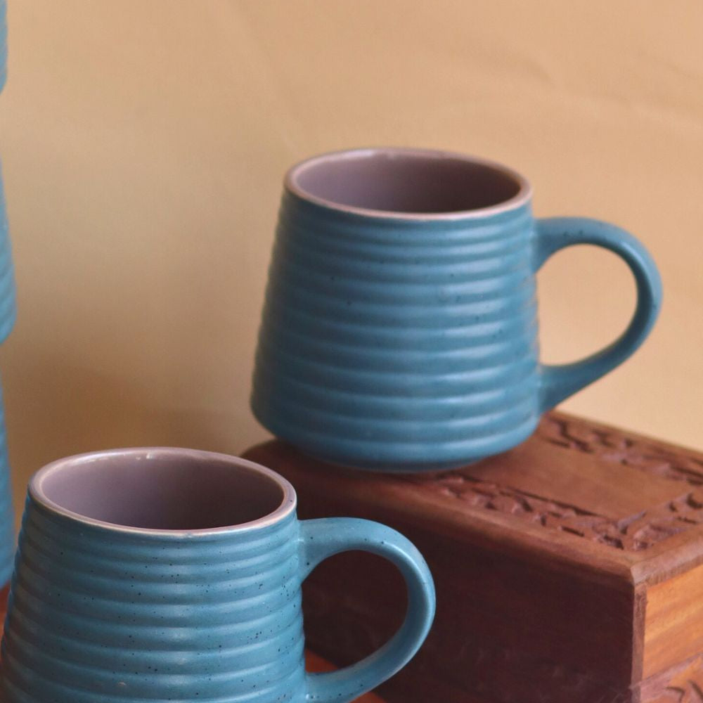 handmade Matte Blue Coffee Mug