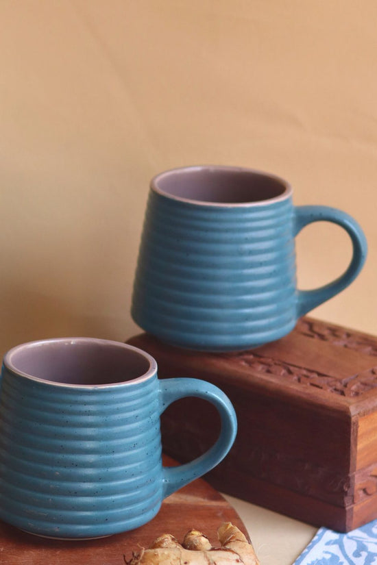 handmade Matte Blue Coffee Mug