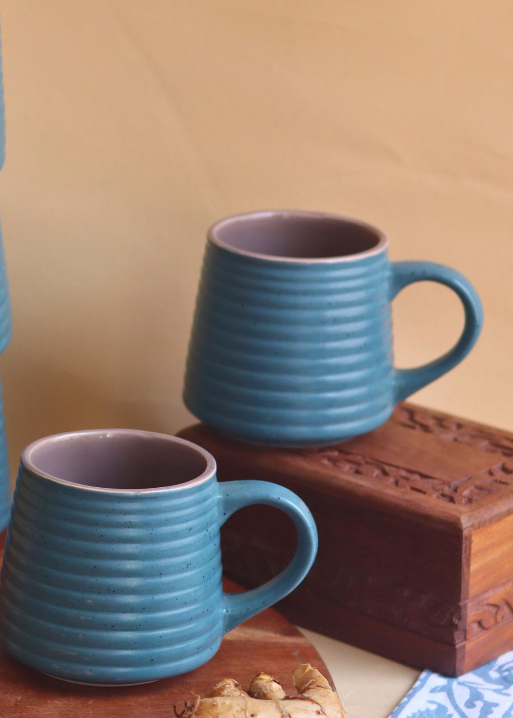 handmade Matte Blue Coffee Mug