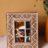 rustic white floral wooden frame & rustic grey wooden frame made by premium wood