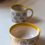 forest fetish mug & bowl made by  ceramic 