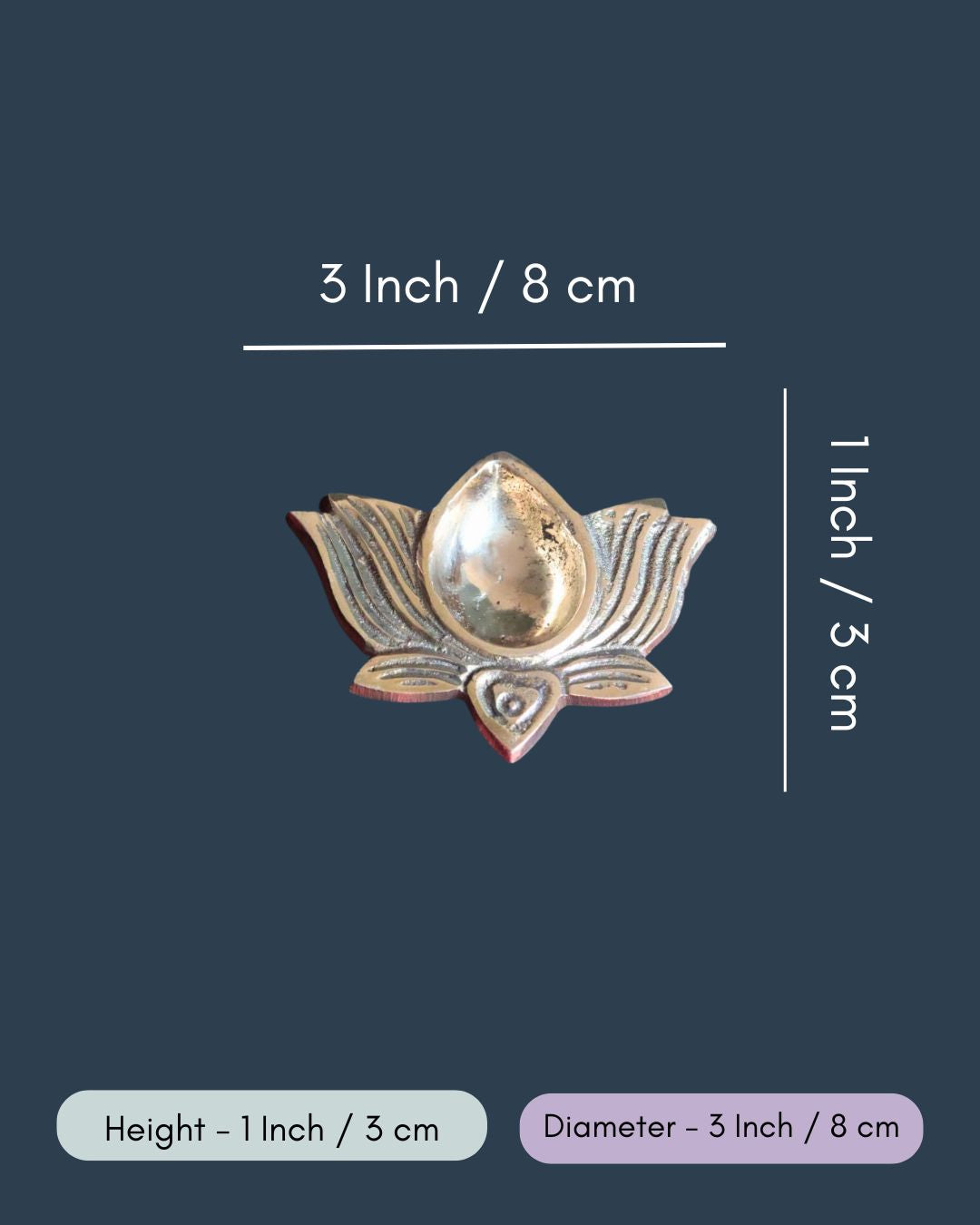 Brass Lotus Diya  in a Gift Box