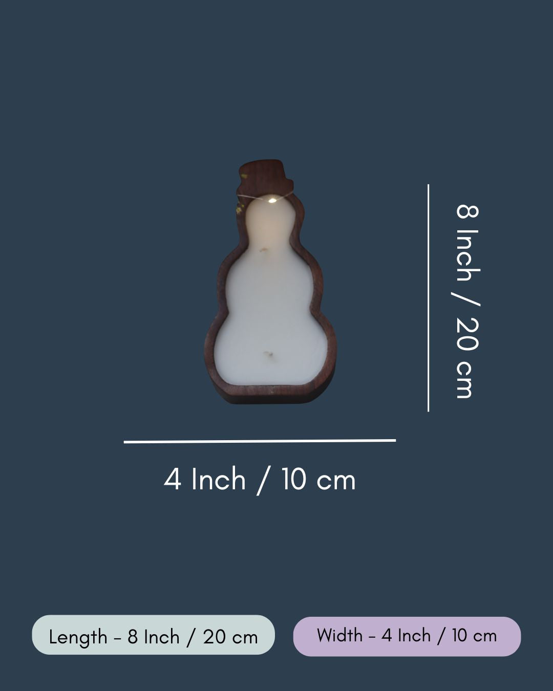 Snowman Soy Wax Candle