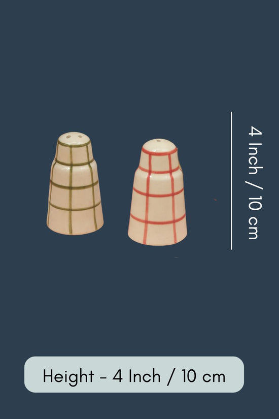 Chequered Salt Pepper Shakers