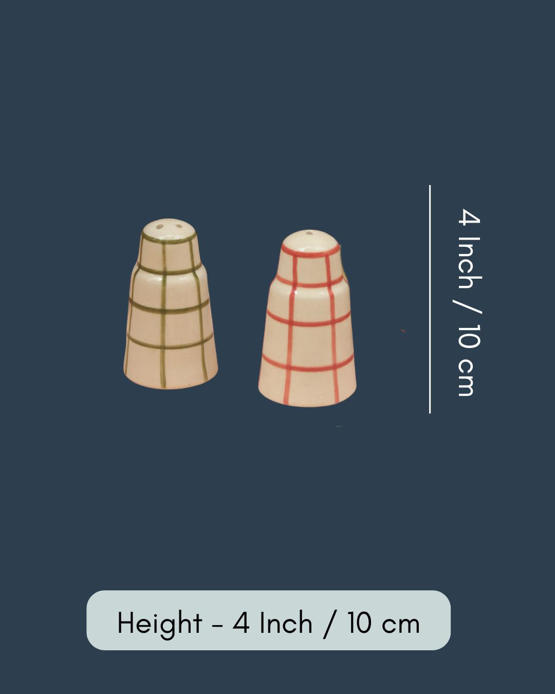 Chequered Salt Pepper Shakers