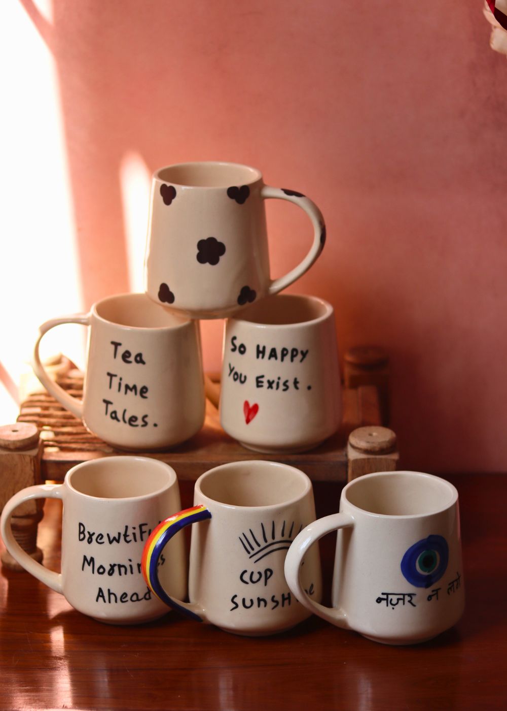 quoted mugs made by ceramic 