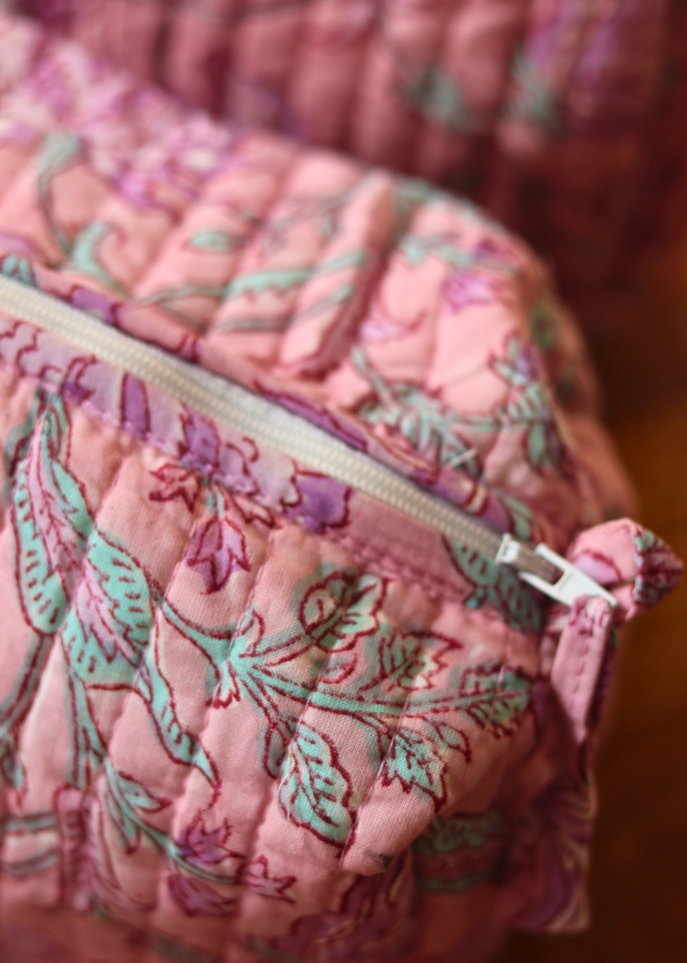 PInk floral bag small size