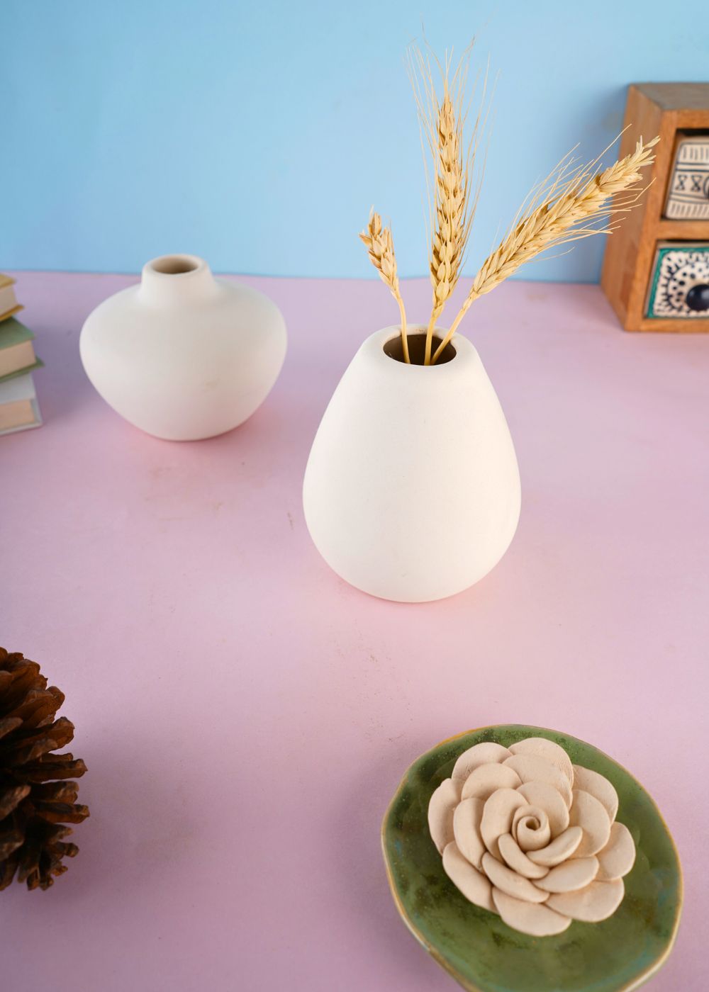 handmade esoteric vases set of two combo