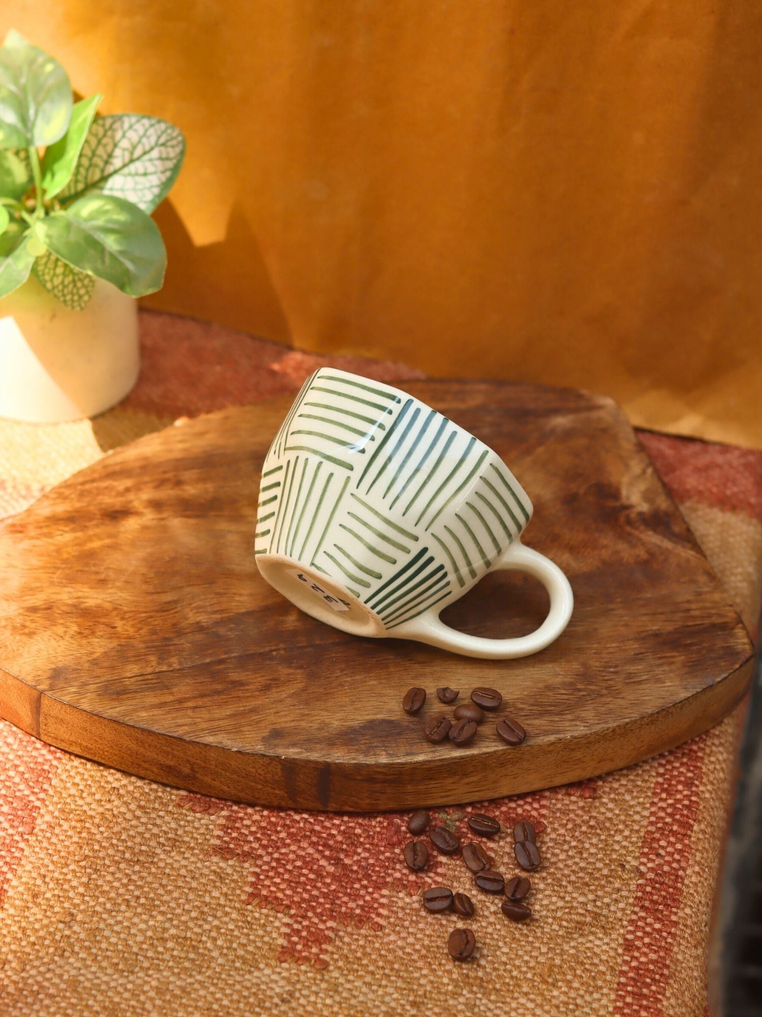 Green All Lines Mug with premium quality material