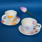 Floral Bloom & Cherry Fields Cup & Saucer with premium quality material