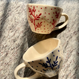 fall leaf mugs set of two combo