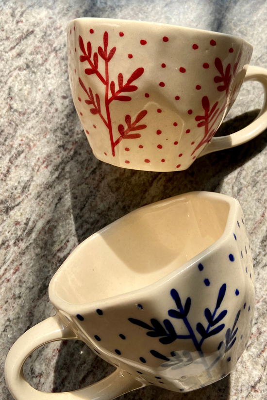 fall leaf mugs set of two combo
