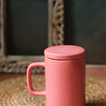 handmade mug with lid