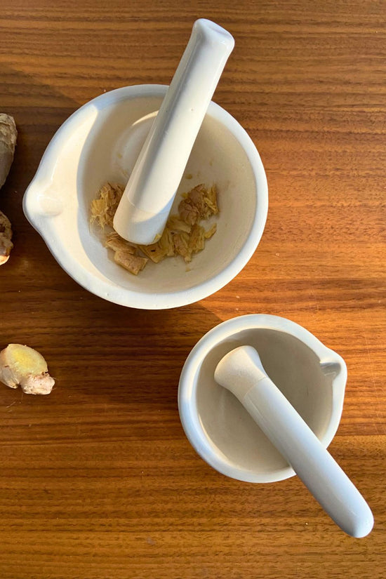 set of two mortar & pestle  combo