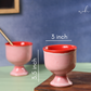 Pink Ice Cream Goblet