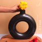 Large Donut Vase - Black