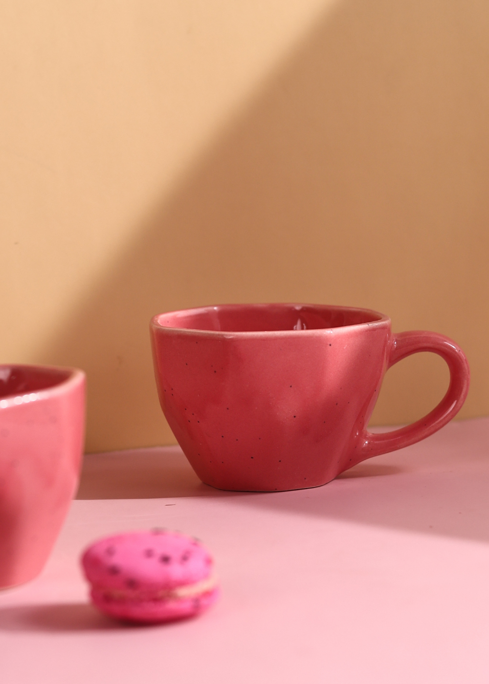 Salmon pink coffee mug 