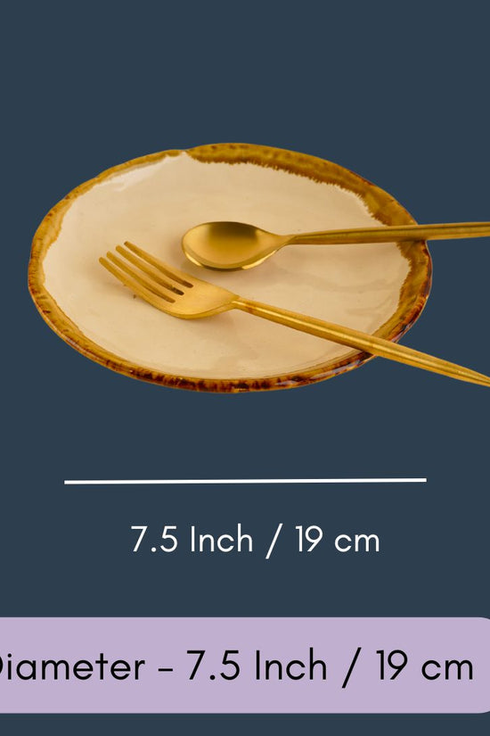 Ivory Stoneware - Snack Plate