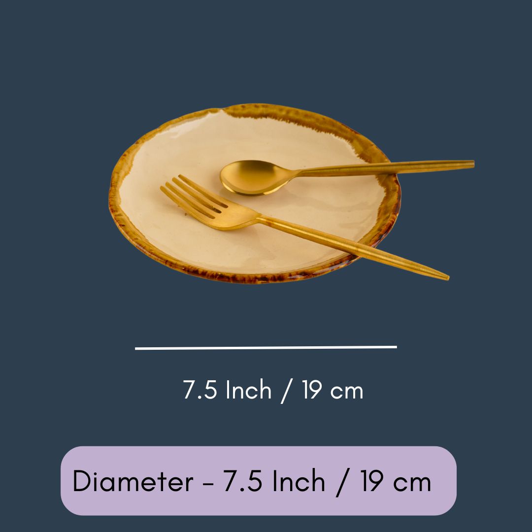 Ivory Stoneware - Snack Plate
