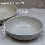 Handmade ceramic bowls height & breadth 